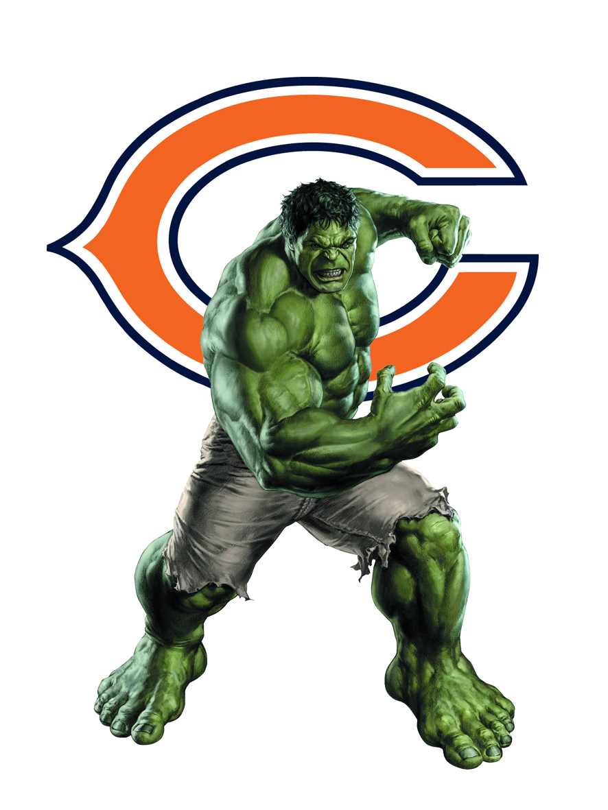 Chicago Bears Hulk Logo vinyl decal